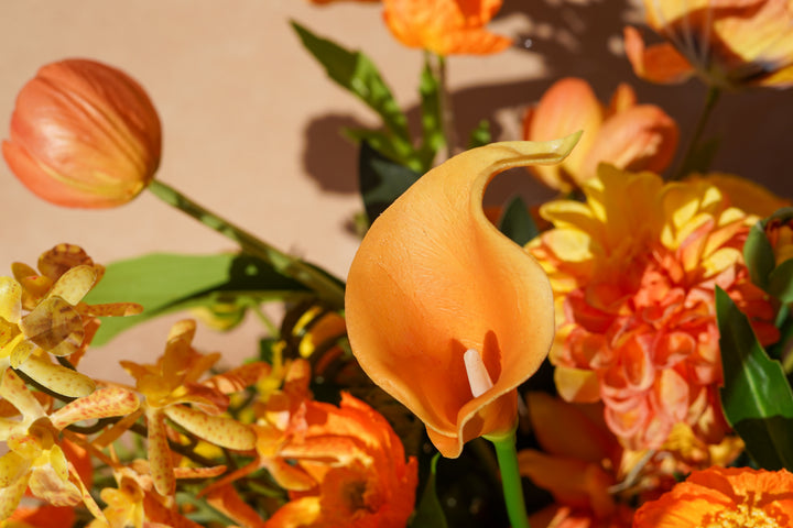 Sunset Orange Vase