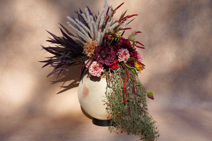 The Crimson Bloom Sculpture
