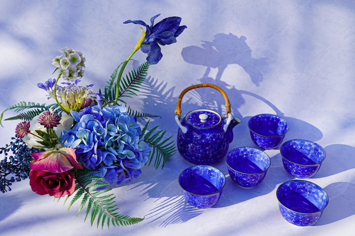 Indigo Silk Road Tea Set