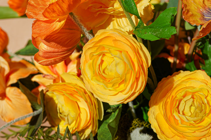 Sunset Orange Vase