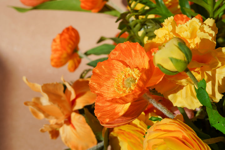 Sunset Orange Vase